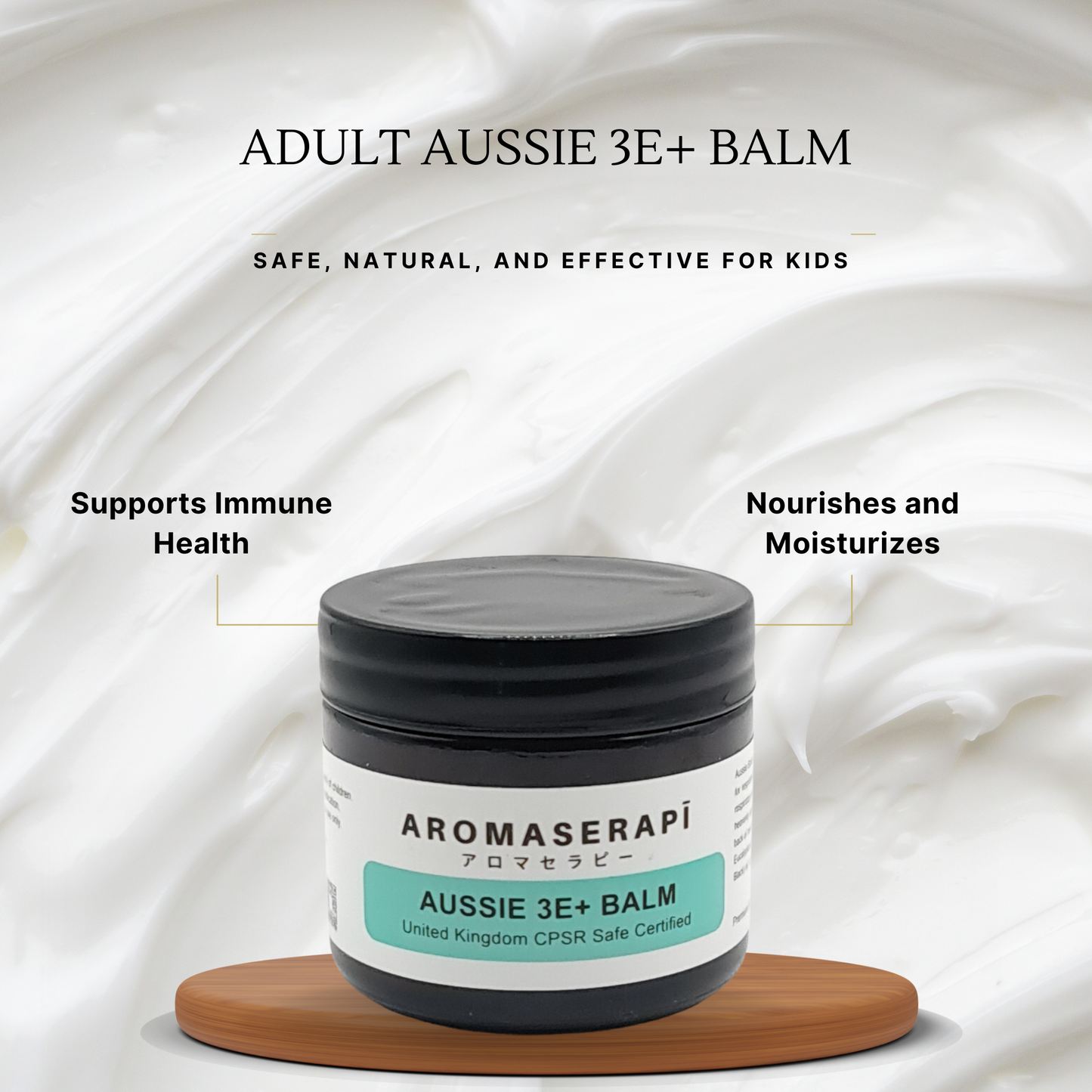 Adult Aussie 3E+ Balm (50gm) - Intense Respiratory Relief with Native Eucalyptus Oils